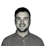 Callum Davidson b&w headshot white background Callum Davidson b&w headshot white background